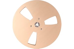 Leere Bandspule, 7 Zoll Offene Spule, Audio-Aluminium-Aufwickelspule, Recorder, Zubehör, Öffnungsmaschine, Teileöffner, Leere Platte für TEAC (Gold)