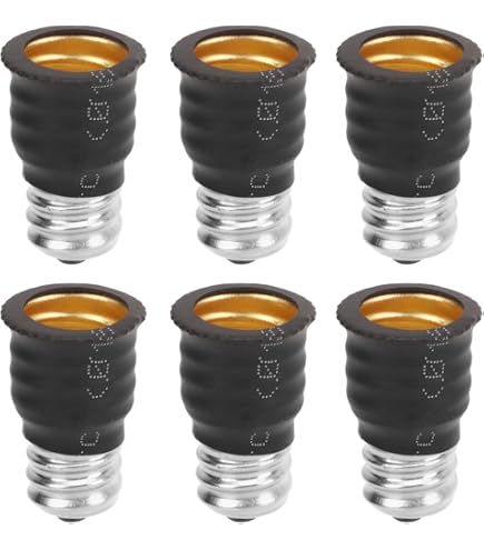 Adattatore PortaLampada Da E12 A E14 – Convertitore A Vite Per Lampadine Led, Leggero E Resistente Al Calore - 2