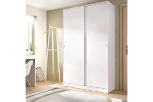 DEKIT GRUPO RIMOBEL Armario con dos puertas correderas Blanco, 204x120x50 cm