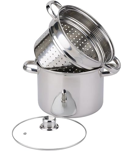 Cestello Pasta Acciaio Inox - Scolapasta Con Divisori 10x10x7cm