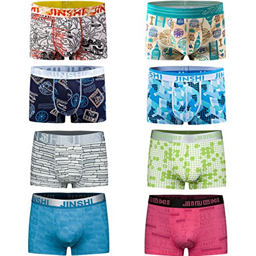 JINSHI Herren Bambusfaser Unterhose