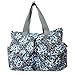 Bebamour Original Floral Designer Diaper Tote Bags Nappy Changing Bag (Blue)