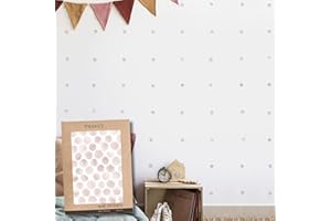 Pegatinas Pared Decorativas | Vinilo Adhesivo Pared Topos Acuarela | Efecto Papel Pintado | Detalle Decorativo | 50 piezas | TRESXICS (Rosa)