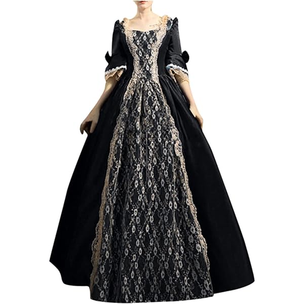 Femmes Robes MéDiéVale Manches Longues Parti Costume DéGuisements