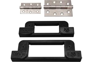 GENERIC Foxy3DPrints 76 x 51 mm (3") OR 102 x 76 mm (4") Slimline Basic Precision Hinge Jig Router Template for Door and Door Frame