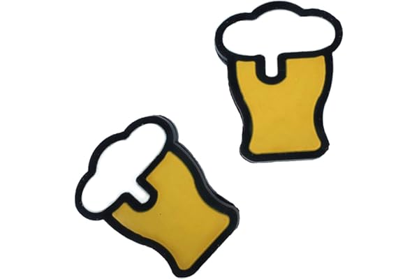 TT Sports Lot de 2 amortisseurs de tennis en différentes variantes (bière, pizza, hamburgers et donut) - Amortisseurs de tennis - Différents designs - Amortisseurs vibrants