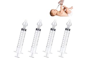 DAQIEPIN 4 Stück Nasenspülung Baby Spritze Nasendusche Kinder 10 Ml Professionelle Nasenspülung Nasenwaschreiniger Wiederverwendbar Nasenspüler Sicher Komfortabel