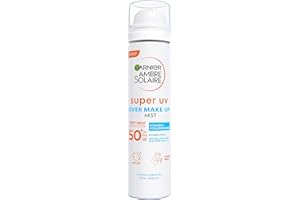 Garnier Ambre Solaire Super UV - Brume Solaire Protectrice Instantanée Visage et Cou - Protection & Anti-Pollution - Pour Tous Types de Peaux - 75 ml
