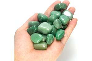 OUUBUUY 200g Natural Green Aventurine Polished Gemstone 2-3cm Healing Crystals Chakra Stone Set