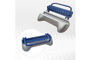 TRUSTELLA Ultimate Kebab Maker: Heavy-Duty Aluminum with Food-Grade Teflon for Optimal Hygiene User Friendly Skewer Machine Craft Easy Professional-Looking Kebabs Essential Grilling Tool (Blue-Silver Harmony)