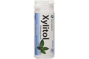Miradent Xylitol Chicle Sabor Menta Bote, 30 chicles, 30 g, 1 unidad