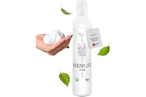 ‎HEALTHY.LIFE VIENNA HLV - Volumen Schaumfestiger für starken Halt & extra Fülle - Haarschaum Vegan für feines Haar - Schaum für Volumen & zum Föhnen, Locken Festiger, Lockenschaum Haarstyling (Velvet Mousse Strong 500ml)
