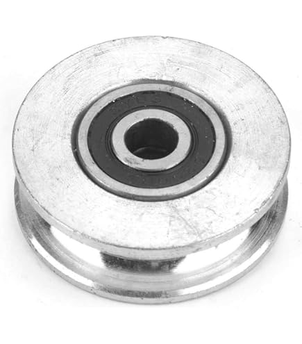 Ruota Per Porta Scorrevole In Acciaio Inox 304 - Puleggia Con Cuscinetti, Diametro 6.9 Cm, Per Guide A V - Foto 4