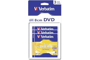 Verbatim 43594 DVD+RW 8 cm Serl 4X 30 min Scratch guard / Hard coated 1,46 Go Blister Pack de 3
