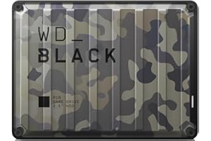 WD_BLACK P10 4 to Disque Dur Externe Portable, USB 3.2 Gen 1, jusqu'à 130 Mo/s, Haute Performance, Fonctionne avec PlayStation, Xbox, PC et Mac, 1 Mois d’abonnement à Discord Nitro, Camo