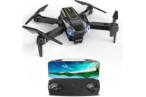 JICICUXI Drone con Telecamera 4K,Mini Droni per Bambini e Principianti, Drone per bambini sicuro con Velocità Regolabile, Modalità Senza Testa, Decollo/Atterraggio con un Tasto,Giallo