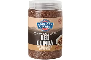 American Harvest Natural Red Quinoa 600g Jar | Gluten Free Superfood | High Protein Whole Grain | Rich in Fiber & Minerals