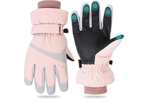 Toyosport Winter Snowboard & Ski Gloves: Thermal Waterproof Windproof Gloves for Women & Men Skiing, Walking, Cycling