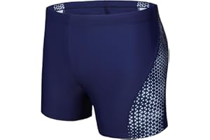 AMZSPORT Bañador de Hombre Secado Rápido Bañadores Boxer con Cordón