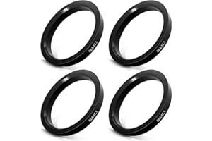 KALEXION Pierścienie centrujące 66,6 na 57,1 mm - 4 pierścienie centrujące z tworzywa sztucznego, kompatybilne z VW, Mercedes Benz, Audi, piasty kół, pierścienie centrujące do felg aluminiowych lub stalowych