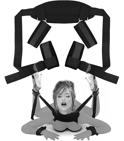 BDSM Sex Bondage Breast Restraints Thigh Sling, Leather - View #8