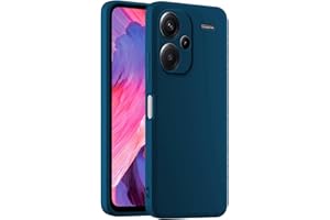 HULLIN Coque de Téléphone en Silicone Colorée, Adaptée à Redmi Note 13 Pro+ / Redmi Note 13 ProPlus (6.67") - Bleu Saphir