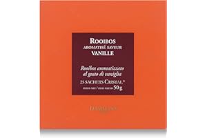PASSERINI PASTICCERIA A MILANO DAL 1919 Dammann Rooibos Vanille - Té de rooibos con vainilla, 25 bolsitas - Dammann Frères