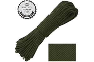 NASHARIA Paracord 550 Professionelles Nylon Outdoor Seil 31m lang 4mm dick - Kernmantel Seil aus 9 Kernfäden aus reißfestem Nylon Fallschirmschnur 250KG Bruchfestigkeit