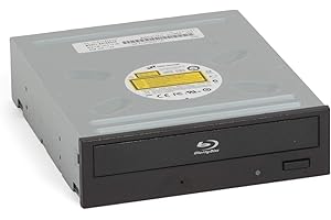 Hitachi-LG BH16 Internal Blu-Ray Drive, BD BD-R BDXL DVD-RW Player/Writer for Desktop PC, Windows 10 Compatible, 16x Write Speed, Bare Drive - Black