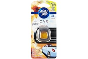 AMBI PUR Ambipur Car Profumatore Auto Oro e Fiori di Vaniglia, 1 diffusore per 30 giorni