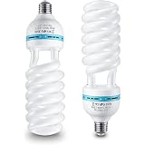 A.T.Lums 2 Ampoules Photo Studio 135W 5500K E27 - Lumière Du Jour CFL Pour Softbox Et Parapluie