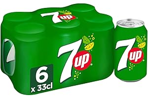7UP Soda au Citron aux Extraits de Citron et Citron Vert, 6 x 330ml