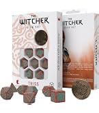 Q-Workshop Dice Set The Witcher – Geralt & The Roach's Companion – 7 Dés De Collection Premium Pour Jeux De Rôle