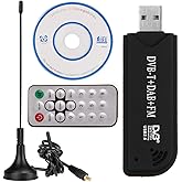 RIWPKFH IR-Fernbedienung, digitaler Satelliten-USB-TV-Stick DAB FM DVB-T RTL2832 FC0012 SDR RTL-SDR Dongle Stick Digital TV T
