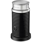 NESPRESSO Aeroccino 3 s&uuml;t k&ouml;p&uuml;rt&uuml;c&uuml;, elektrikli s&uuml;t k&ouml;p&uuml;rt&uuml;c&uuml;, 120 ml kremsi s&uuml;t k&ouml;p&uuml;ğ&uuml; ve 240 ml sıcak s&uuml;t i&ccedil;in, siyah | Pas