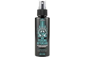 BASE LABORATORIER Piercing Aftercare Hypoklorös syra spray 8 oz | Piercing rengöringslösning - saltlösning piercing eftervård för öronpiercingar, näsa, mage - Piercing Cleaner Solution Pro