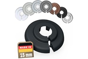 FUX 10 stycken radiatorrörskydd för rördiameter 12 mm-35 mm; värmegolvlåsringar Vit, Svart, Grå, Brun (15 mm, Antracitgrå 9016)