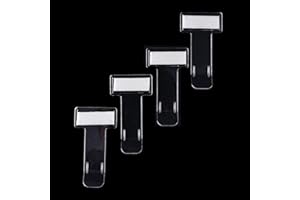 VJK 5 Stück Parkscheinhalter, Transparent Auto Windschutzscheibe Ticket Halter, Selbstklebend Tickets Clips für Parkschein, Anwohnerparkausweis, Parkausweis