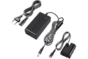 GONINE ACK-E6 Chargeur de rechange pour appareil photo reflex numérique Canon EOS 70D 7D, EOS 60D 6D, EOS 5D Mark II, EOS 5DS, EOS 5DS-R avec puce intelligente entièrement décodée