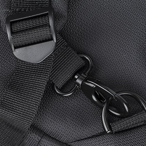 RIVACASE Tasche für Laptops bis 16“ – 2in1 Werwandelbare Notebooktasche/Rucksack mit Trolley Befestigung – Schwarz - 4