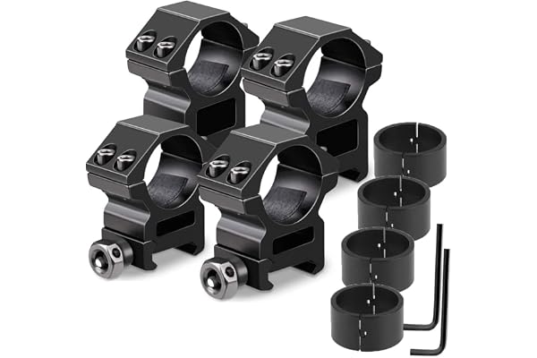 Home Safety Lunette de visee Anneau de Montage Bague de Montage avec Vis pour 11mm/20mm Rail Metallique
