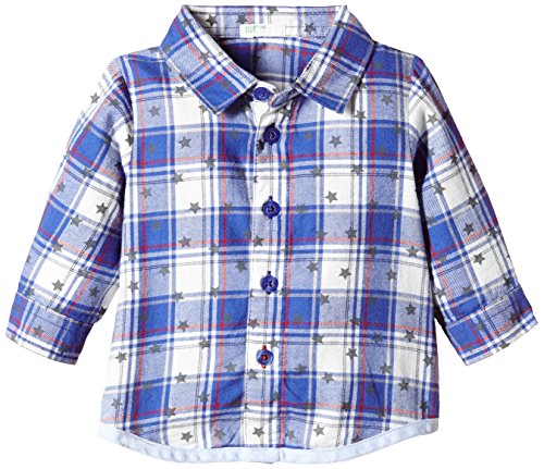 United Colors of Benetton Baby-Boys Star Starred Shirt, Blue, 9 to 12 months (Manufacturer Size: 74 cms)