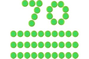 YOSOO Soft Refill Disc Rzutki do VIGILON NITRON PRAXIS PROTON - zielony, 70 szt.