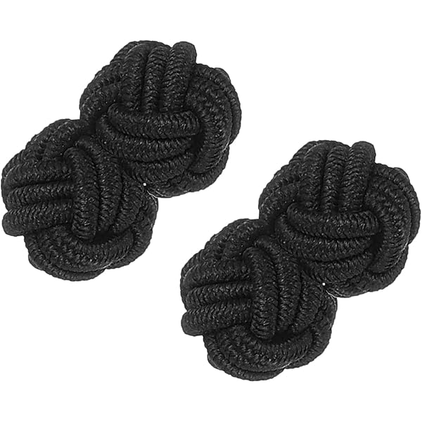 TRKETK 18 stuks heren vrouwen zijden stof knoop gedraaide manchetknopen set premium effen gebreide knoop manchetknopen elastische stof draaiknoop gevlochten voor overhemd jurk business bruiloft (3