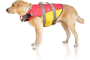 Bella & Balu Giubbotto di salvataggio per cani - Salvagente per cani riflettente per soccorso in mare (L)