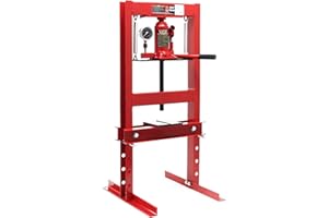 Wiltec Pressa idraulica da officina 6t Pressa a telaio per cuscinetti con manometro