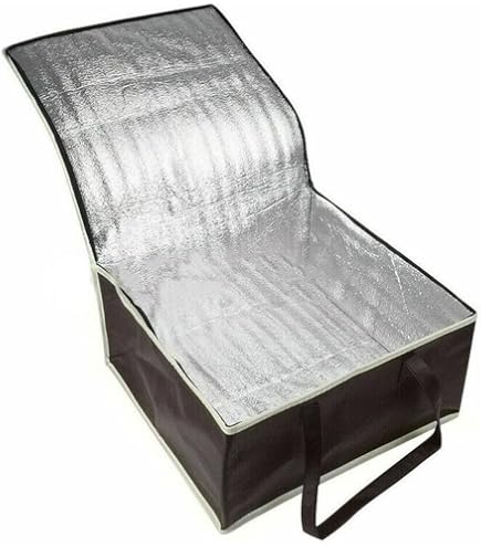 Produktbild von Vogue Heiß-Kalt-Speisen Zum Mitnehmen Thermisch Isolierte, Faltbare Catering -Tasche Zum Ausliefern | Grau | 380 X 305 X 380 Mm | FR225
