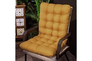 LUMoony 1Pcs Coussin de Chaise Coussin d'assise et de Dossier pour chaises Tapis de Sol Coussin de Sol Pliable Lavable pour Fauteuil à Bascule Meubles de Jardin Intérieur Extérieur Patio Coussin
