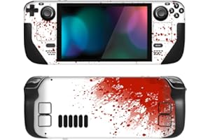 playvital Full Set Protective Skin Decal for Steam Deck LCD, Custom Stickers Vinyl Cover for Steam Deck OLED - Blood Splash