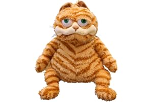 EAMVE Fat Orange Cat Stuffed Animals Toy,Lifelike Yellow Tabby Cat Kitty Toy,Fat Orange Plush Tabby Cat Toy,Lovely Fat Orange Cat Kitty Plushies Dolls Pillows for Kids Children Xmas Birthday Gift (11.8inch